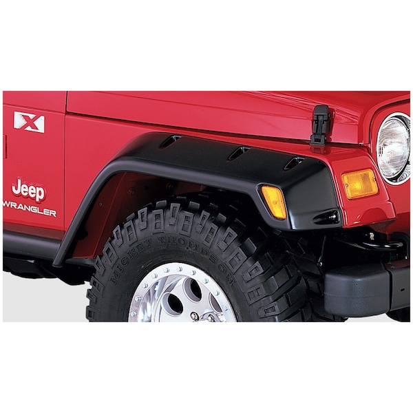 Bushwacker 97-06 WRANGLER TJ/04-06 UNLIMITED LJ POCKET STYLE FENDER FLARES - FRON 10029-07 - main